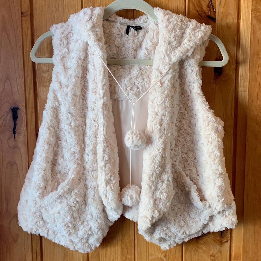 Faux Fur Hooded Vest